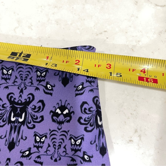 Disney Haunted Mansion wallpaperPatterned Women's Bike Shorts with Black Accents - Picture 6 of 8